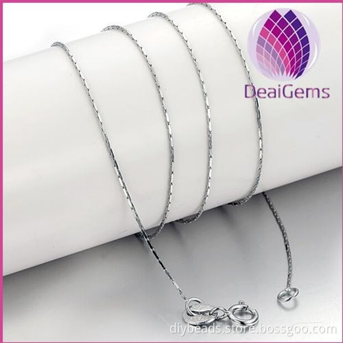 2015 latest 45cm 925 silver lady chain